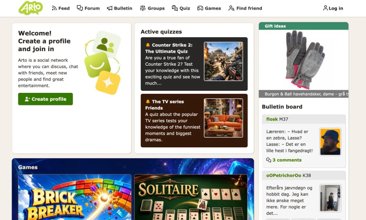 Screenshot of Arto